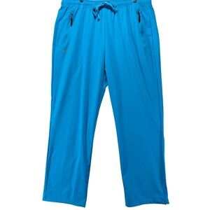 Pudolla Athletic Pants Mens 2XL Blue Nylon Spandex Hiking Outdoor‎ Activewear